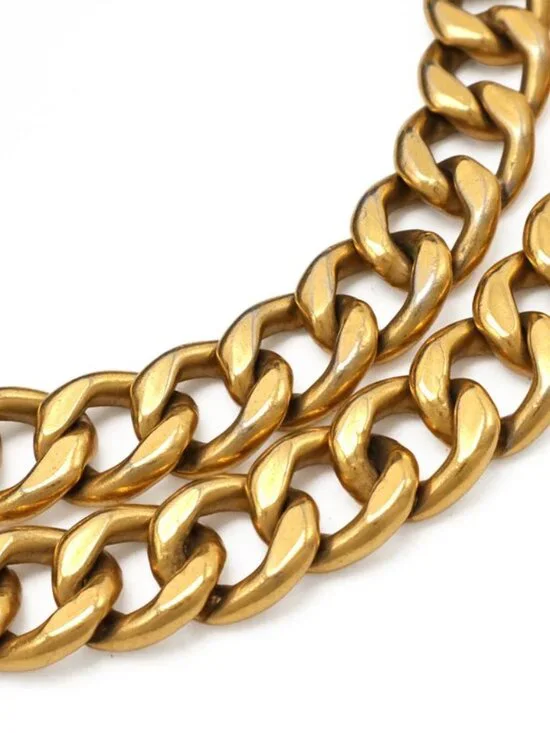 Chanel Mouton Chain Tote Bag Shoulder Leather Black Gold Hardware - Picture 4 of 9